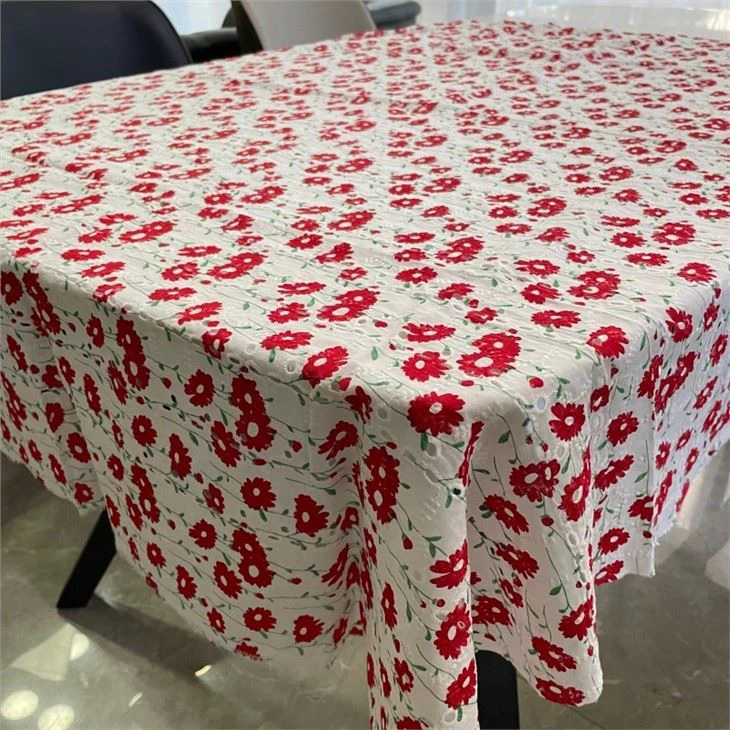 Embroidery Over Printed Fabric